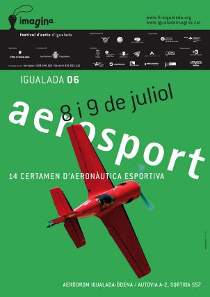 Cartell Aerosport Imagina festival d'estiu d'Igualada, juliol 2006