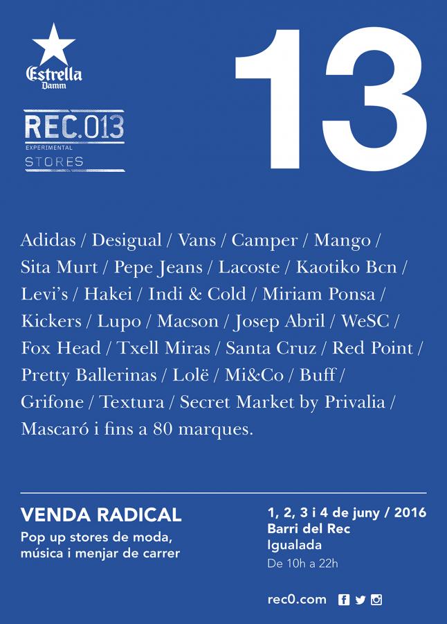 REC.013 Cartell juny 2016