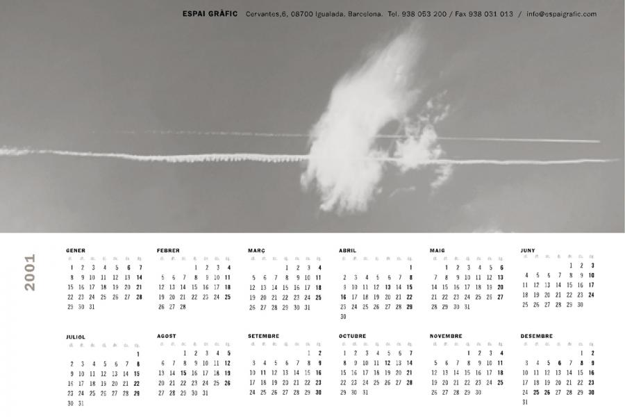 Calendari Espai Gràfic 2001