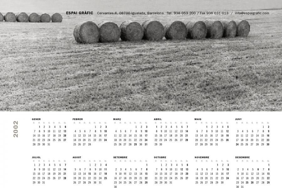 Calendari Espai Gràfic 2002