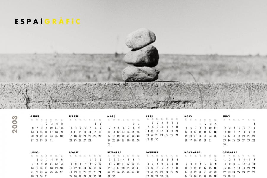 Calendari Espai Gràfic 2003