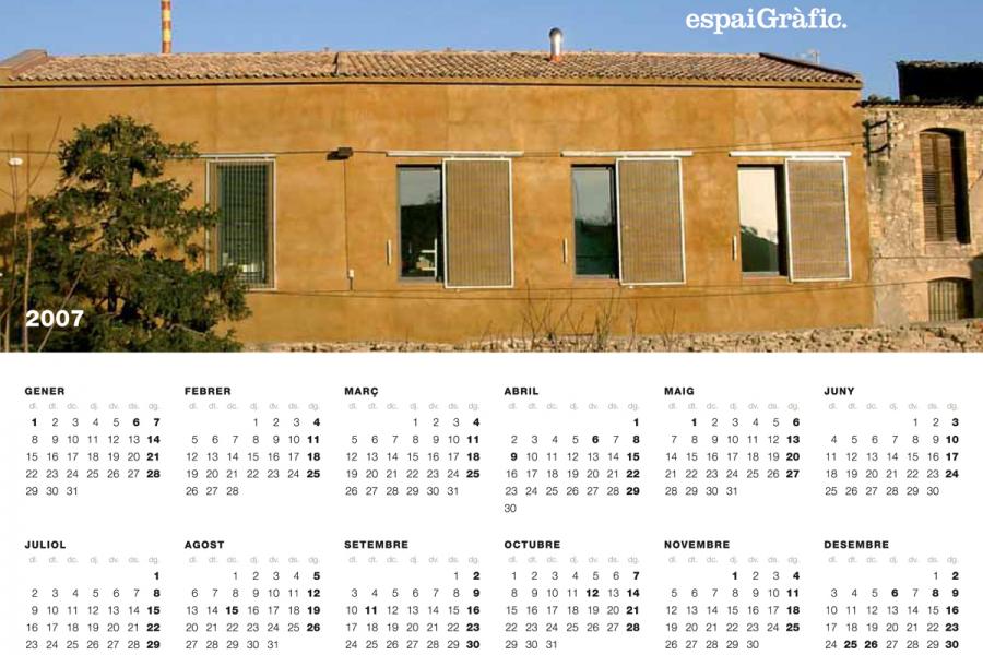 Calendari Espai Gràfic 2007